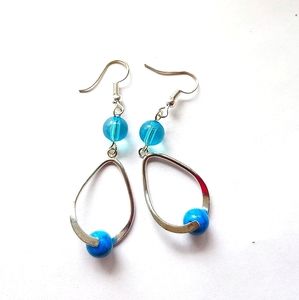 Blue Twist of Elegant earrings